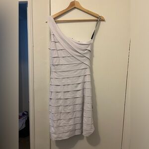 Black by Blush Prom white bandage mini dress